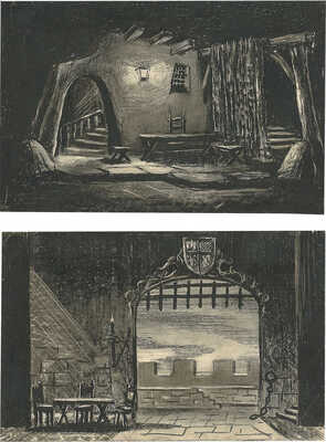 Вильямс Пётр Владимирович. Лот из 30 эскизов декораций к балету «Ромео и Джульетта» С.С. Прокофьева